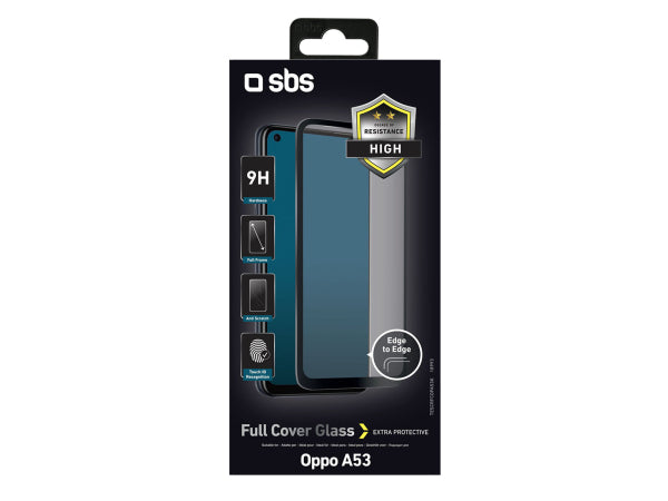 SBS Glas Displayschutz Full Cover für Oppo A53/A53s Kaufuniversum - SBS Glas Displayschutz Full Cover für Oppo A53/A53s