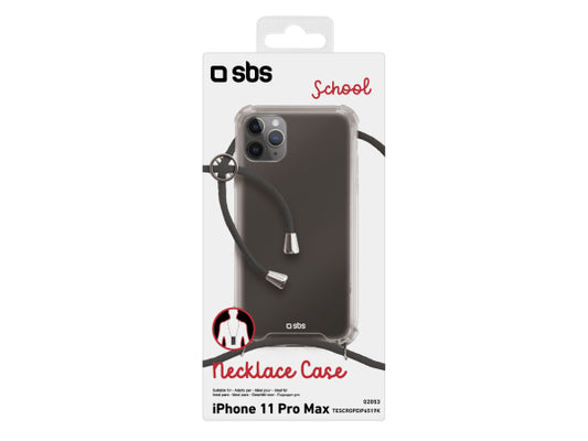 SBS Cover „School“ mit Umhängeband für iPhone 11 Pro Max