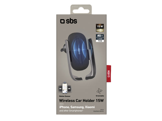 SBS Autohalterung mit kabelloser 15 W-Aufladung