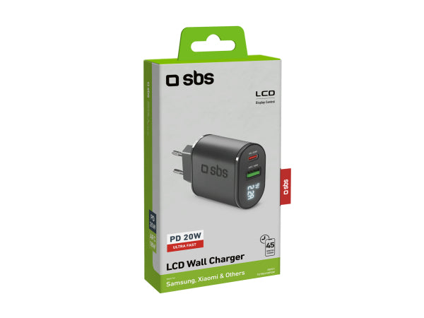 SBS 20W-Ladegerät – Power Delivery-Ladung und LCD-Bildschirm Kaufuniversum - SBS 20W-Ladegerät – Power Delivery-Ladung und LCD-Bildschirm