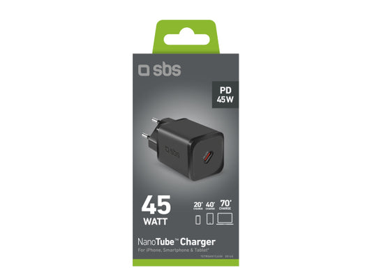 SBS Wandladegerät mit LCD-Bildschirm, 1 USB-C-PD-45W-Ausgang (copy)