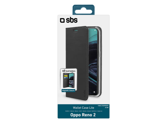 SBS Bookcase Wallet Lite-Hülle für Oppo Reno 2