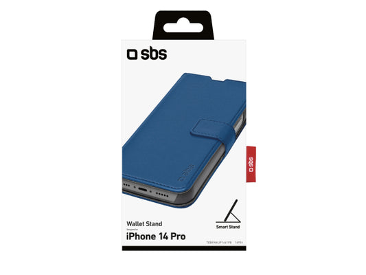 SBS Book Case Wallet für iPhone 14 Pro mit Standfunktion