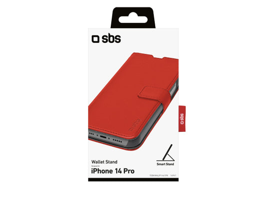 SBS Book Case Wallet für iPhone 14 Pro mit Standfunktion