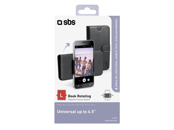 SBS Aufklappbares Universal-Cover für Smartphones mit bis zu 4,5 Zoll Displays Kaufuniversum - SBS Aufklappbares Universal-Cover für Smartphones mit bis zu 4,5 Zoll Displays