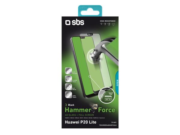 SBS Glas Displayschutz 4D Full Glass für Huawei P20 Lite Kaufuniversum - SBS Glas Displayschutz 4D Full Glass für Huawei P20 Lite