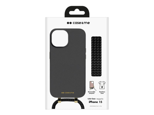 CASEME Lola Case – Cover mit abnehmbarem Umhängeriemen für iPhone 15