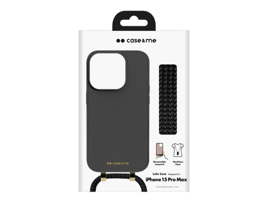 CASEME Lola Case – Cover mit abnehmbarem Umhängeriemen für iPhone 15 Pro Max