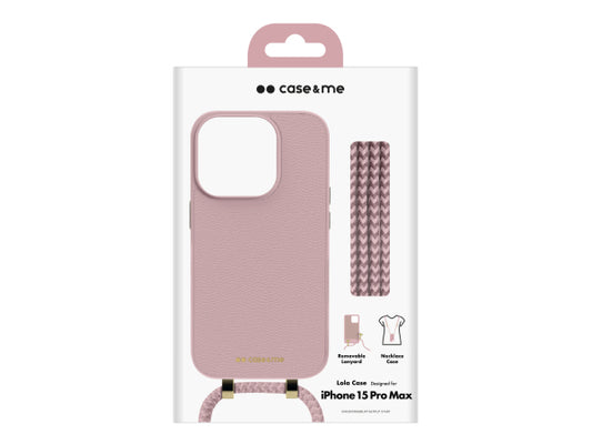 CASEME Lola Case – Cover mit abnehmbarem Umhängeriemen für iPhone 15 Pro Max