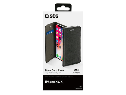 SBS Handyhülle im Buch-Style für iPhone XS/X