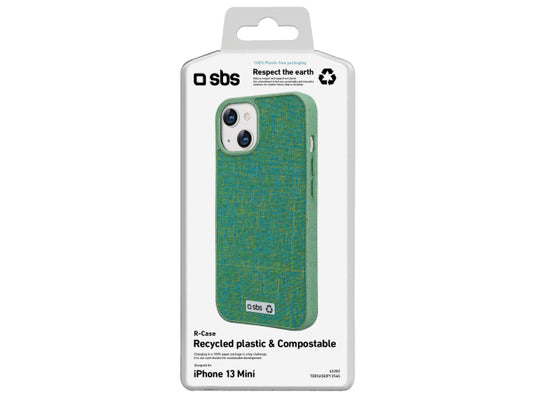 SBS Farbiges Cover aus recyceltem Kunststoff R-PET für iPhone 13 Mini