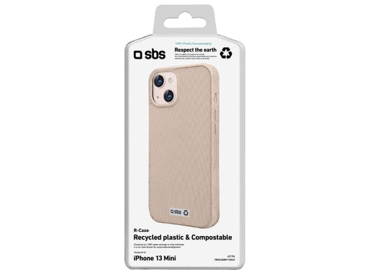 SBS Farbiges Cover aus recyceltem Kunststoff R-PET für iPhone 13 Mini