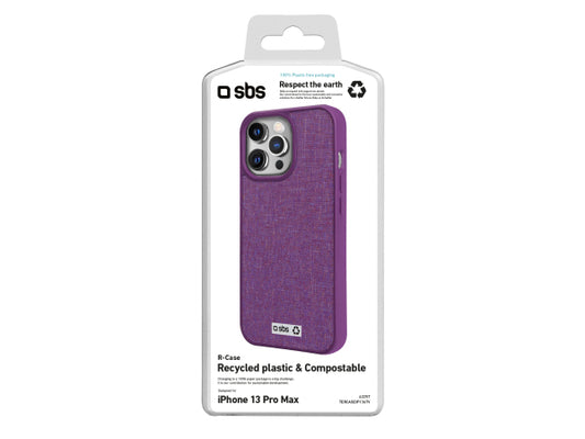 SBS Farbiges Cover aus recyceltem Kunststoff R-PET für iPhone 13 Pro Max