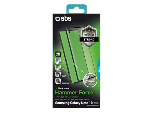 SBS Glass Screen Protector 4D Full Glass für Samsung Galaxy Note 10