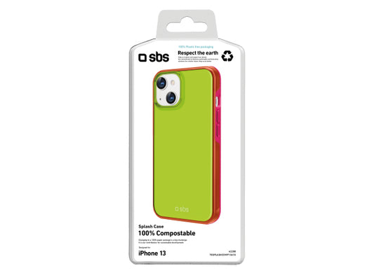 SBS Kompostierbares Cover mit transparenter farbiger Oberfläche für das iPhone 14/13