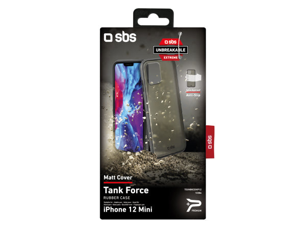 SBS Stoß- und rutschfestes mattes Cover für das iPhone 12 Mini Kaufuniversum - SBS Stoß- und rutschfestes mattes Cover für das iPhone 12 Mini