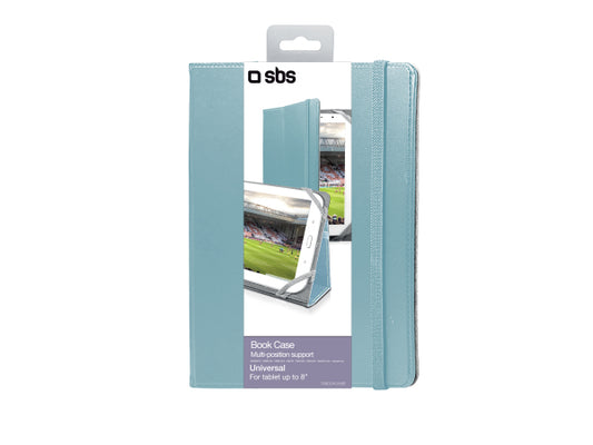 SBS Klapphülle in universellem Hochformat mit Aufstellfunktion für Tablet bis zu 8''