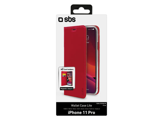 SBS Bookcase Wallet Lite-Hülle für iPhone 11 Pro