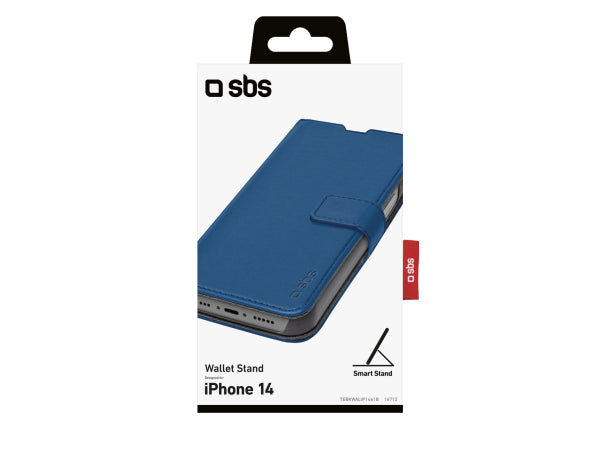 SBS Book Case Wallet für iPhone 14/13 mit Standfunktion Kaufuniversum - SBS Book Case Wallet für iPhone 14/13 mit Standfunktion