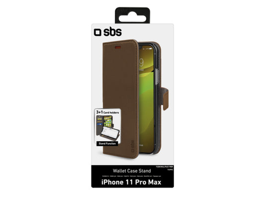 SBS Book Case Wallet für iPhone 11 Pro Max mit Standfunktion