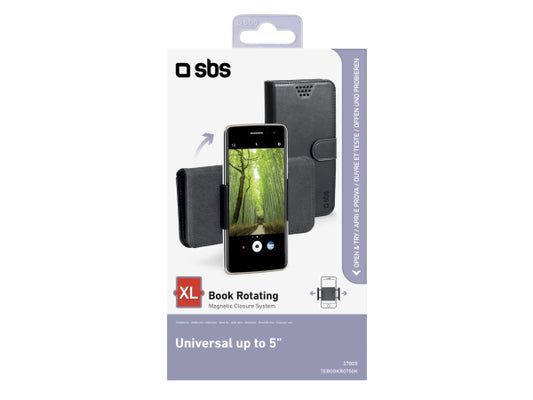 SBS Aufklappbares Universal-Cover für Smartphones mit bis zu 5 Zoll Displays