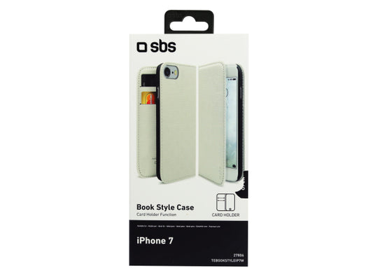 SBS Hülle im Hochformat BookStyle für iPhone 8 / 7