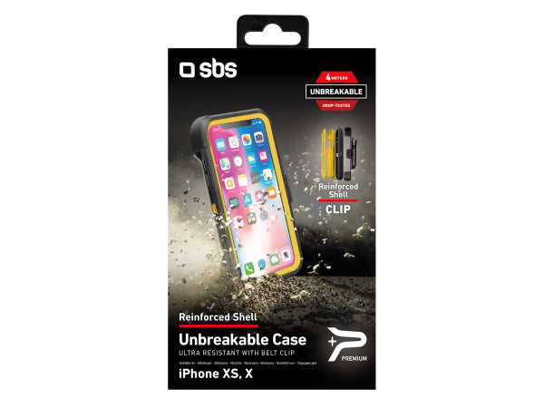 SBS Cover Unbreakable mit Gürtelclip für iPhone XS/X Kaufuniversum - SBS Cover Unbreakable mit Gürtelclip für iPhone XS/X