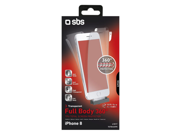 SBS Schutzfolie Full Body 360° für iPhone 8 Kaufuniversum - SBS Schutzfolie Full Body 360° für iPhone 8