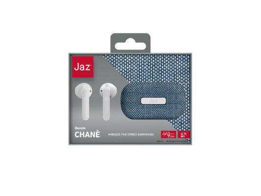 JAZ Chané - TWS-Ohrhörer mit ENC-Technologie und Stoff-Ladeetui