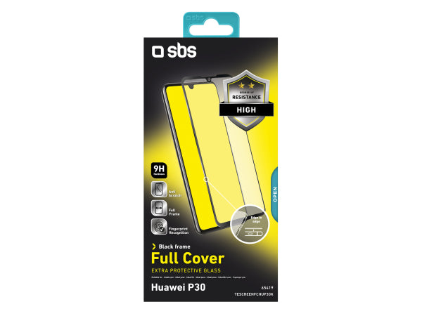SBS Glas Displayschutz Full Cover für Huawei P30 Kaufuniversum - SBS Glas Displayschutz Full Cover für Huawei P30
