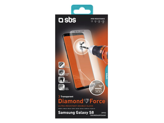 SBS Glas Displayschutz 4D Ultra für Samsung Galaxy S8