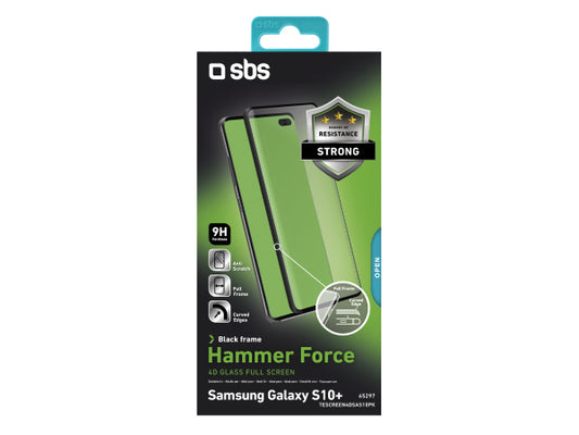 SBS 4D Full Glass Screen Protector for Samsung Galaxy S10+
