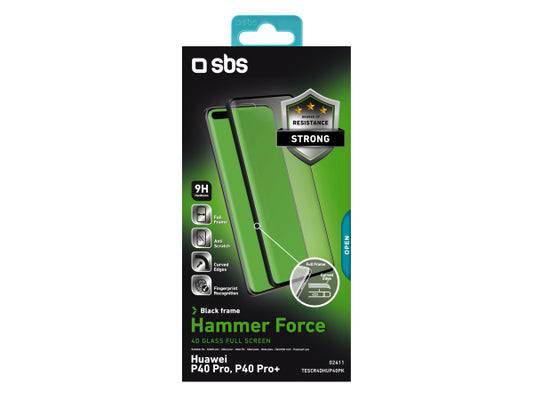 SBS Glas Displayschutz 4D Full Glass für Huawei P40 Pro/Pro +