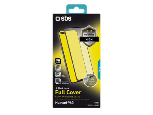 SBS Glas Displayschutz Full Cover für Huawei P40