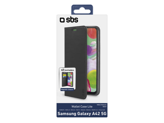 SBS Bookcase Wallet Lite-Hülle für Samsung Galaxy A42