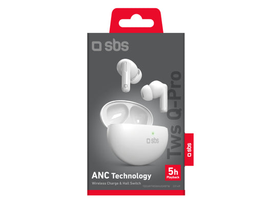 SBS TWS Q-Pro – TWS-Ohrhörer mit aktiver Geräuschunterdrückung (ANC-Technologie)