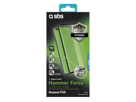 SBS Glas Displayschutz 4D Full Glass für Huawei P40