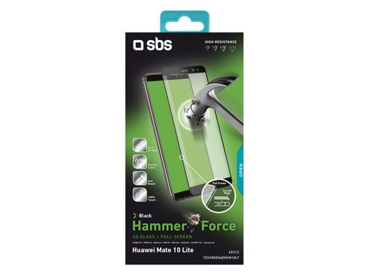 SBS Glas Displayschutz 4D Full Glass für Huawei Mate 10 Lite