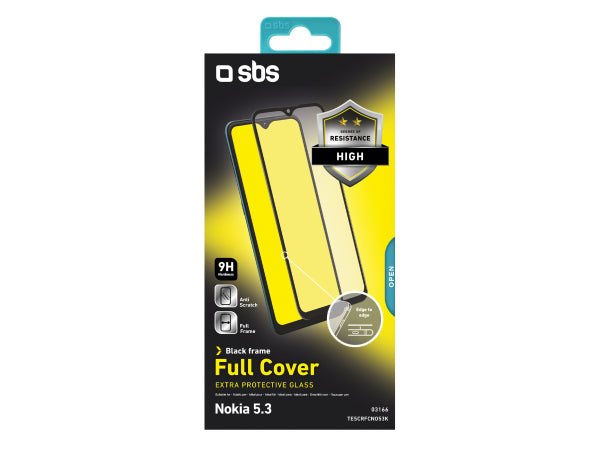 SBS Glas Displayschutz Full Cover für Nokia 5.3 Kaufuniversum - SBS Glas Displayschutz Full Cover für Nokia 5.3