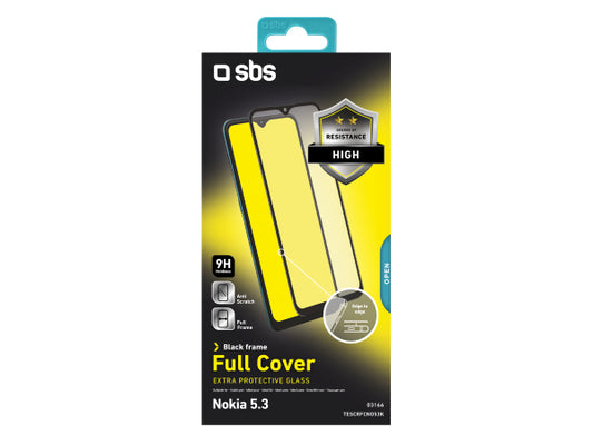 SBS Glas Displayschutz Full Cover für Nokia 5.3