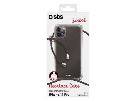 SBS Cover „School“ mit Umhängeband für iPhone 11 Pro