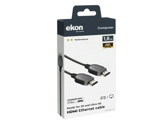 EKON HDMI Typ A Kabel für 3D und 4K Ultra HD