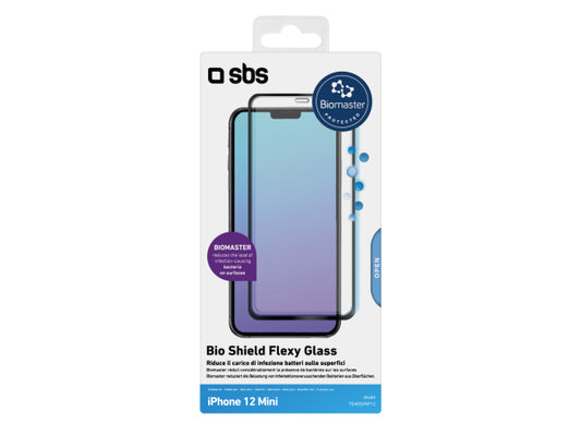 SBS Antimikrobielle Nanofaserfolie Bio Shield für iPhone 12 Mini
