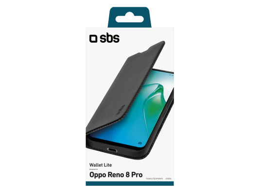 SBS Bookcase Wallet Lite-Hülle für Oppo Reno 8 Pro