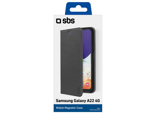 SBS Bookcase Wallet Lite-Hülle für Samsung Galaxy A22 4G