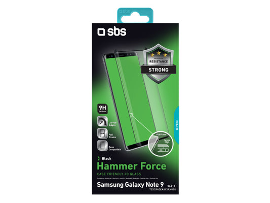 SBS Glass Screen Protector Friendly für Samsung Galaxy Note 9
