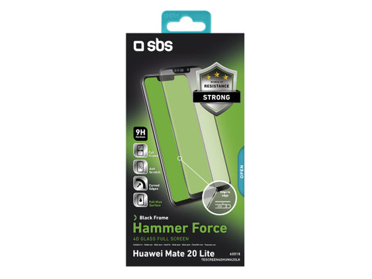 SBS Glas Displayschutz 4D Full Glass für Huawei Mate 20 Lite