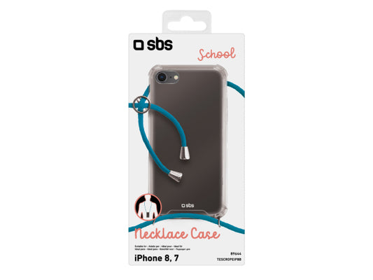 SBS Cover „School“ mit Umhängeband für iPhone 8/7