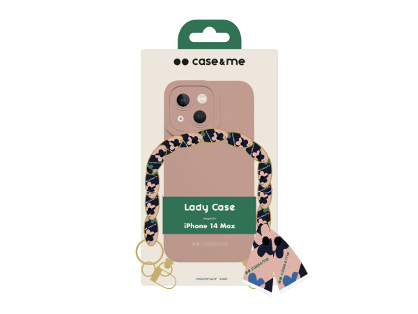 CASEME Hülle für das iPhone 14 Plus mit Handgelenkkette und Foulard Kaufuniversum - CASEME Hülle für das iPhone 14 Plus mit Handgelenkkette und Foulard
