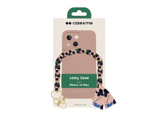 CASEME Hülle für das iPhone 14 Plus mit Handgelenkkette und Foulard